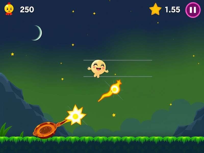 Lively Laddu Lunge gameplay screenshot showing Laddu jumping over a diya lamp